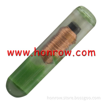 Promotional price ID48 Green style glass transponder chip (unlocked) t6 transponder chip